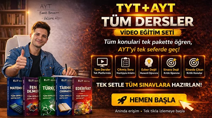 TYT+AYT Tüm Dersler Online Eğitimi
