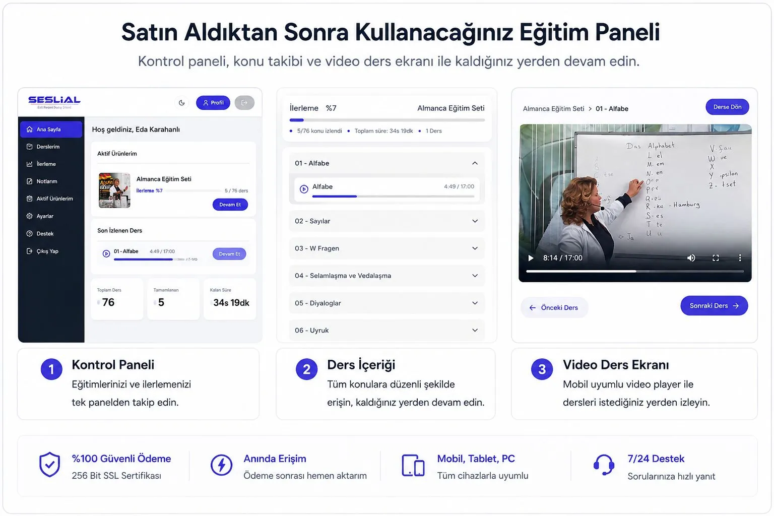 Seslial Eğitim Platformu