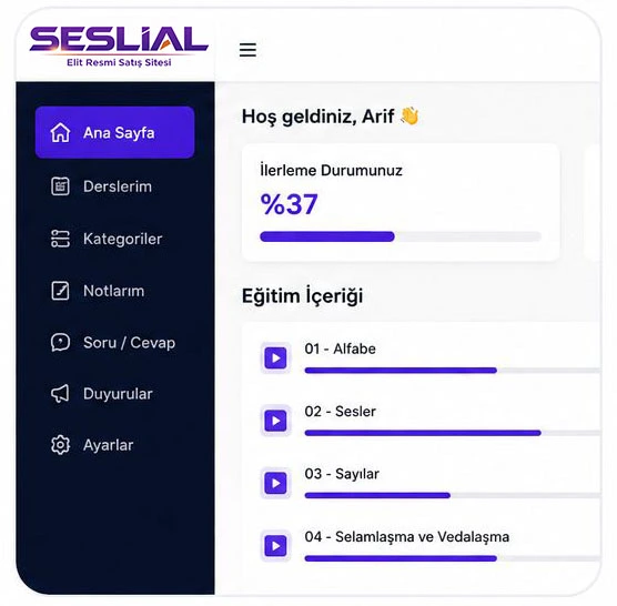 Seslial Eğitim Platformu